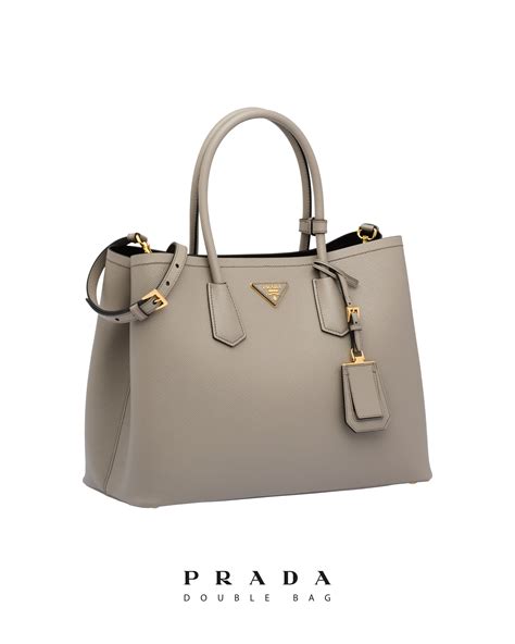 prada saffiano bn1801|Medium Saffiano Leather Double Prada Bag.